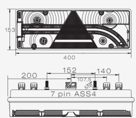 25-7000-511 ФОНАРЬ ЗАДНИЙ ЛЕВЫЙ EUROPOINT III + 4ASS2